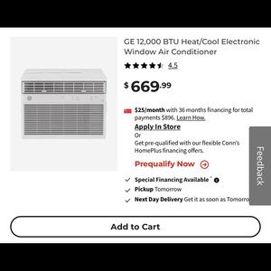 air conditioner 12,000 BTS